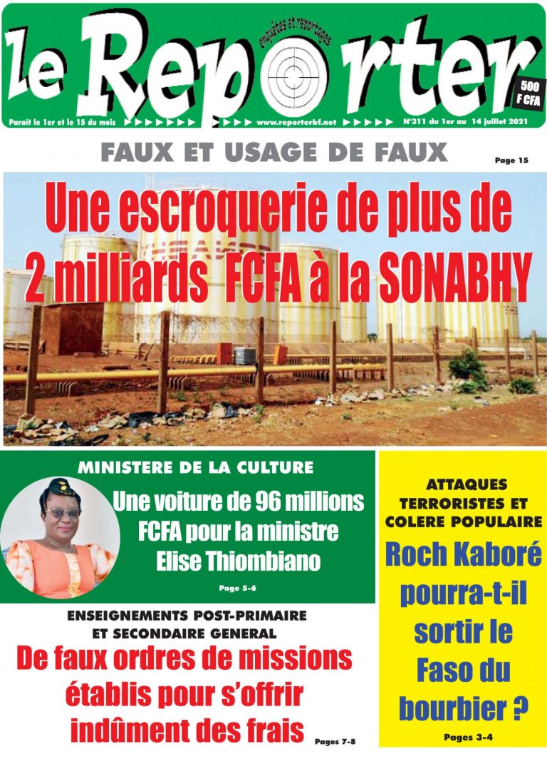 Une du 1er au 14 Juillet 2021