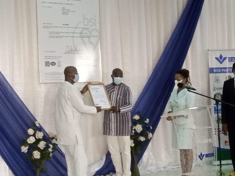 CERTIFICATION ISO 9001 VERSION 2015 DE LA CAMEG Une distinction de niveau international saluée par le gouvernement