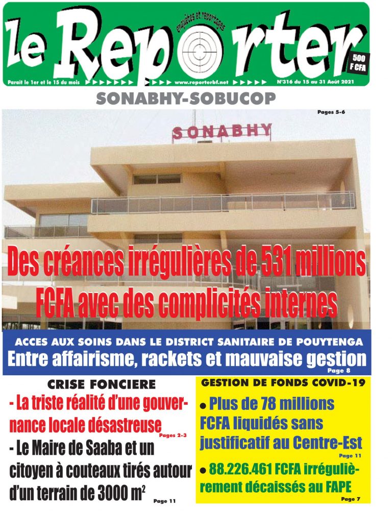 Une du 15 au 31 Août 2021