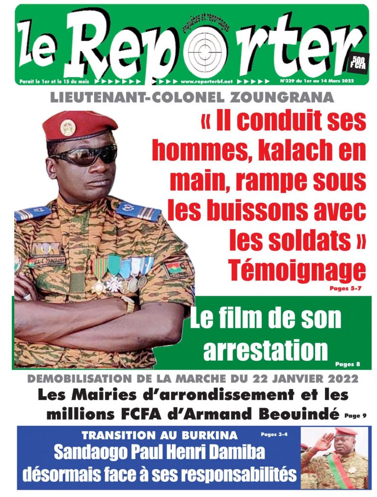 Une du 1er mars 2022