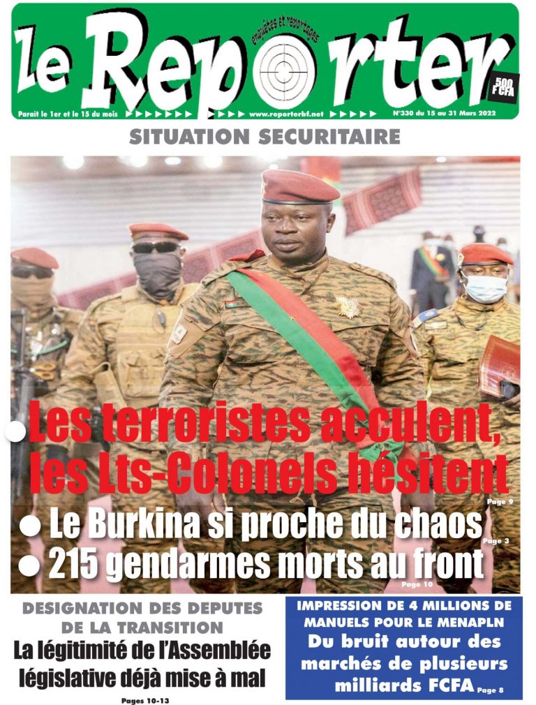 Une du 15 mars 2022