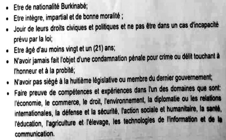 DESIGNATION DES DEPUTES DE LA TRANSITION: La légitimité de l’Assemblée législative déjà mise à mal