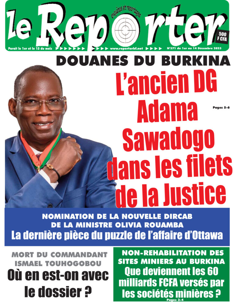 La Une n°371 du 1er au 14 Décembre 2023