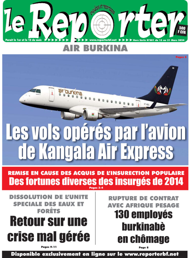 La Une Hors Série n°001 du 15 au 31 Mars 2024