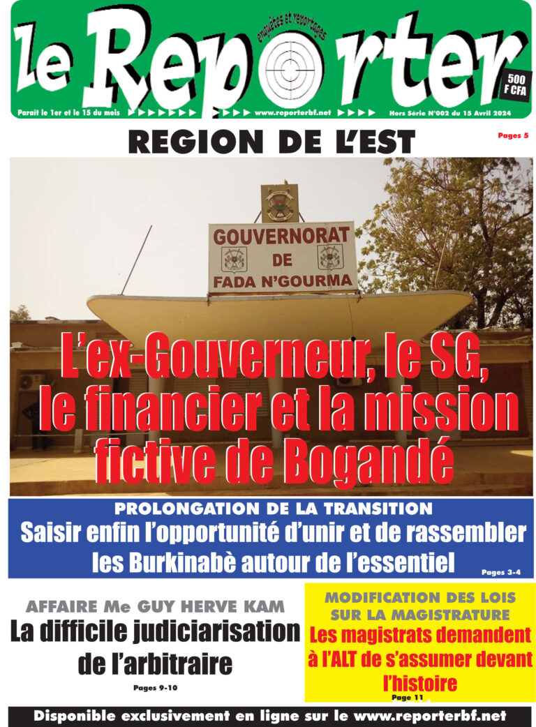 La Une Hors-Série 002 du 15 Avril 2024