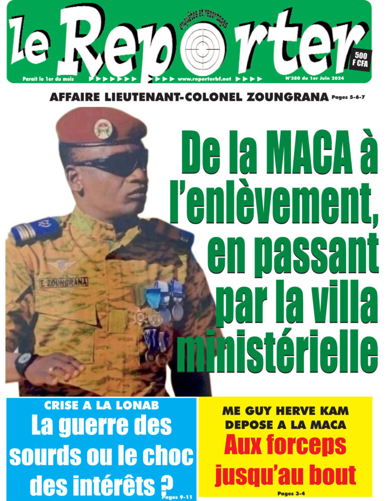 La Une n°380 du 1er juin 2024