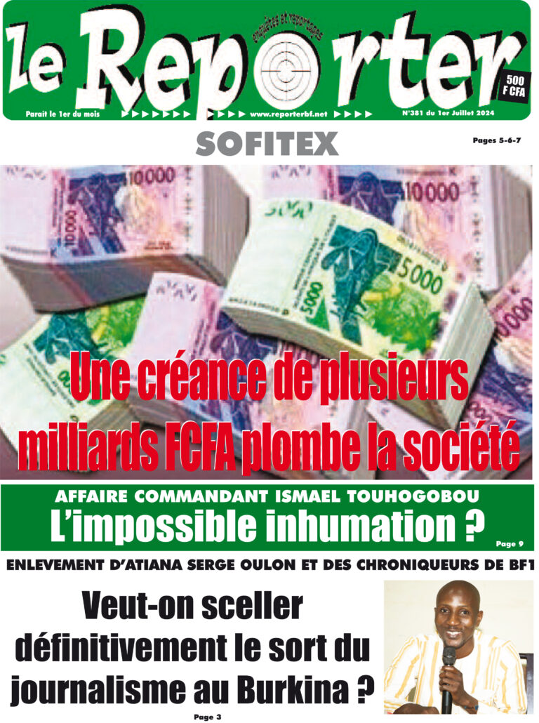 La Une 381 du 1er Juillet 2024