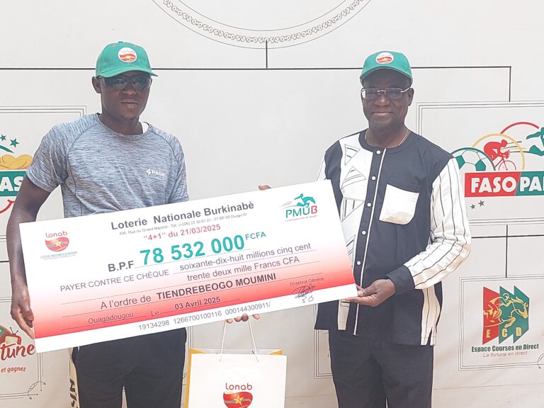 LONAB : Le PMU’B fait un gagnant de 78.500.000 FCFA