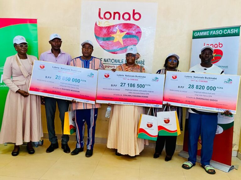 LONAB : Trois lauréats repartent avec plus de 84 millions FCFA