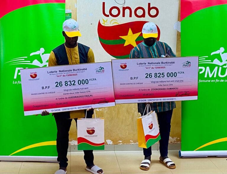 JEUX DU HASARD : Deux employés de commerce encaissent plus de 53 millions FCFA au PMU’B