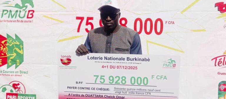 PMU’B DEDOUGOU :  Cheick Omar, le nouveau multimillionnaire de la LONAB