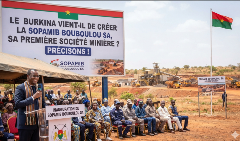Le Burkina vient-il de créer la SOPAMIB Bouboulou SA, sa première société minière ? Précisons !